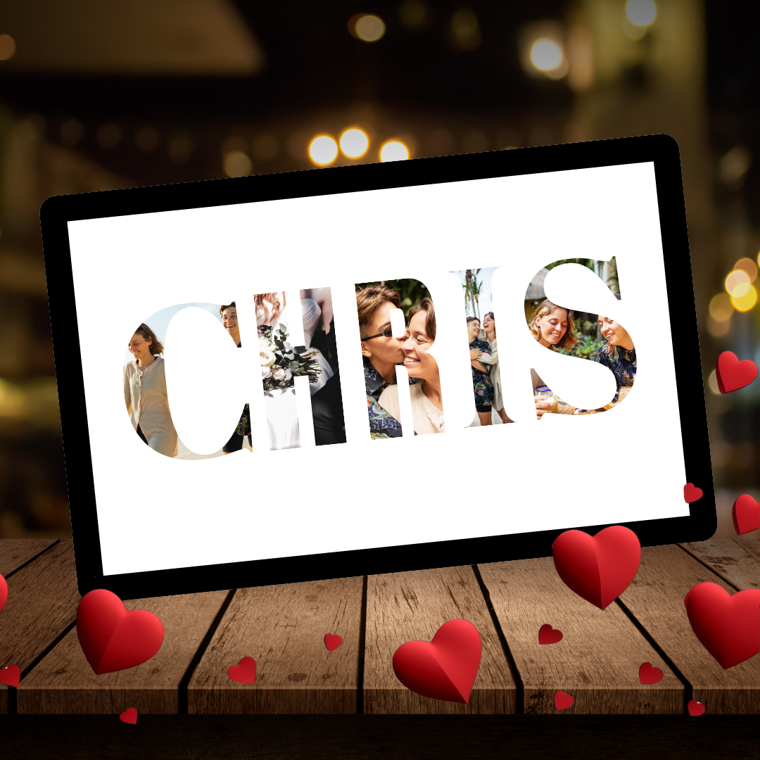 Digital Name Frame – Customised Photo‑Name Collage Frame Gift